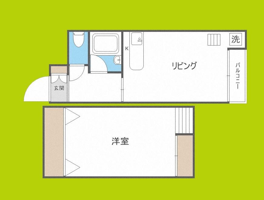エクトIII(1LDK/4階)の間取り写真