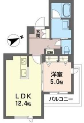ブレス幕張本郷(1LDK/3階)の間取り写真