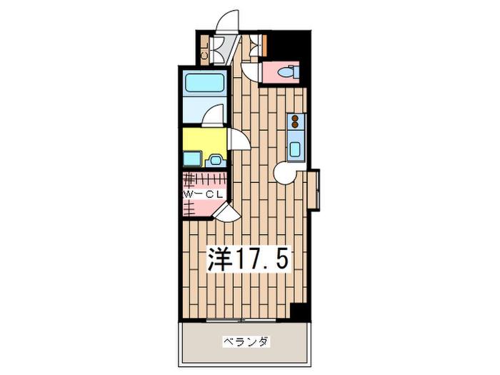 プログレンス横須賀本町(ワンルーム/2階)の間取り写真