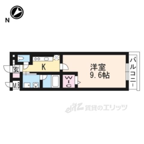RADIER MARU.T(1K/1階)の間取り写真