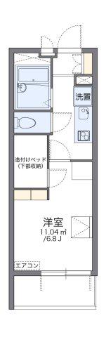 レオパレスひばり第一(1K/3階)の間取り写真