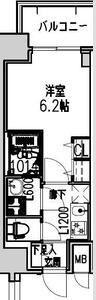 S-RESIDENCE布施AVENTRA(1K/9階)の間取り写真