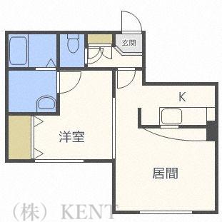 MGハウス(1LDK/2階)の間取り写真
