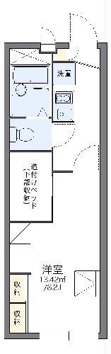 レオパレス西はりま(1K/1階)の間取り写真