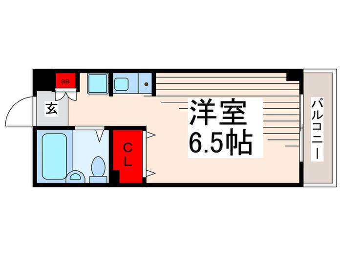 丸山機工マンション(ワンルーム/2階)の間取り写真