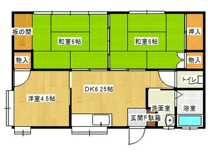 リオ湯河原(3DK/2階)の間取り写真