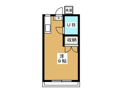 コーポ平塚(ワンルーム/2階)の間取り写真