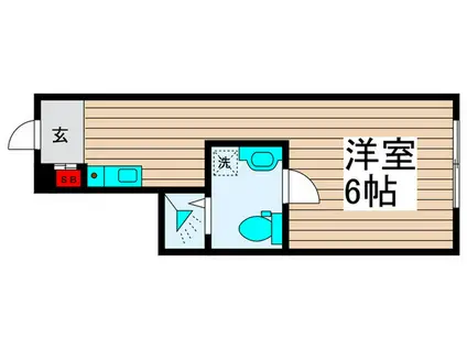 リーフ江北(ワンルーム/3階)の間取り写真