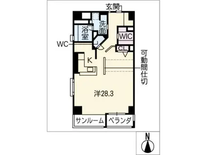 グランマスト鶴舞(ワンルーム/4階)の間取り写真