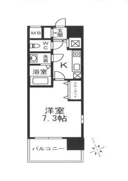 アーバイルプライムイースト 7階階 間取り
