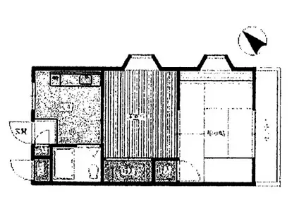 コーポいずみ(2K/3階)の間取り写真
