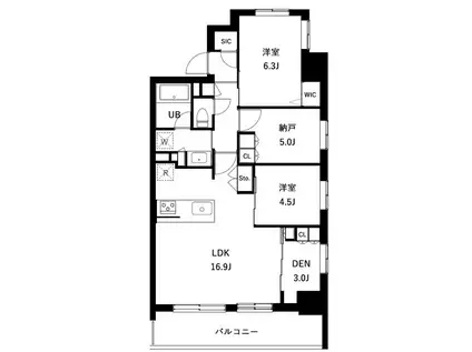 アーバンパーク立石(2SLDK/7階)の間取り写真