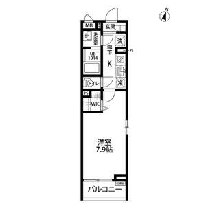 アイリスフジ(1K/3階)の間取り写真