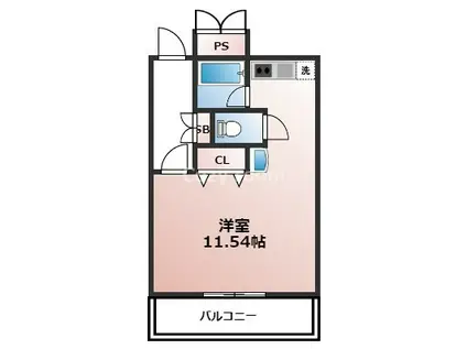 HS FLATS イータ フラッツ(1K/2階)の間取り写真