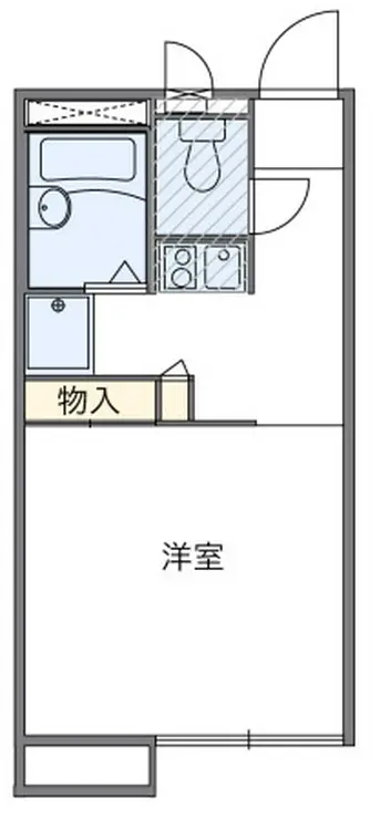 レオパレス東百合ヶ丘 2階階 間取り