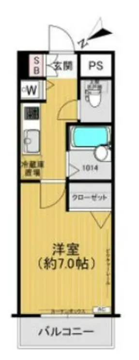 メインステージ野方駅前 1階階 間取り