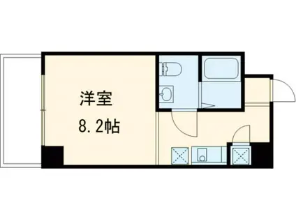 REVE(1K/5階)の間取り写真