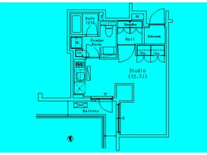 パークアクシス代官山(ワンルーム/5階)の間取り写真