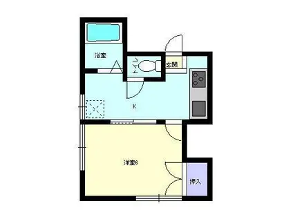 エルコーポ(1K/2階)の間取り写真