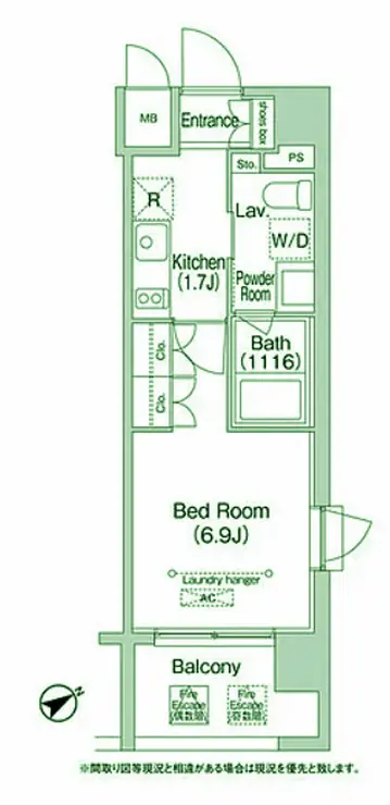 エミネンス高輪台 12階階 間取り