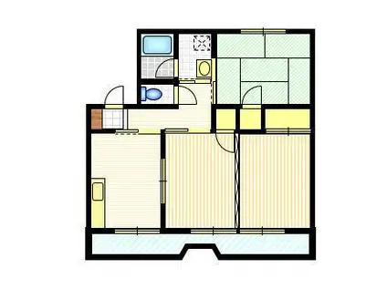 グランソレイユ水戸(3DK/2階)の間取り写真