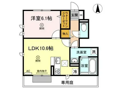 MA MAISON(1LDK/1階)の間取り写真