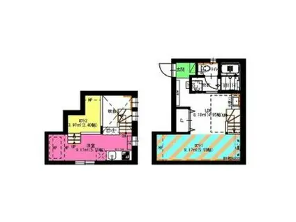G-CUBE OZONE(ワンルーム/1階)の間取り写真