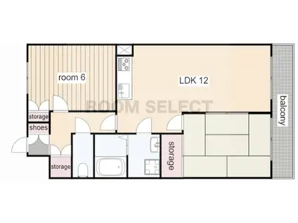 プレステイジ清水(2LDK/8階)の間取り写真