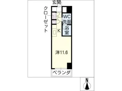 SKBUILDING-8(ワンルーム/2階)の間取り写真