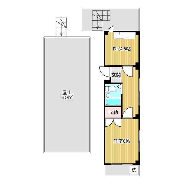 レジデンス西新宿(1DK/5階)の間取り写真