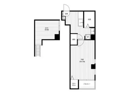 イル・グラッツィア姪浜I(1K/4階)の間取り写真