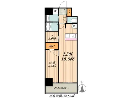 ロイジェント日吉(1SLDK/4階)の間取り写真