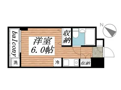 メゾン・ド・アベニュー(ワンルーム/4階)の間取り写真