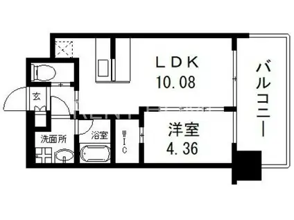 プレジオ荒本新町(1LDK/9階)の間取り写真