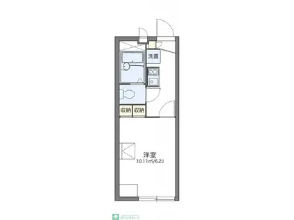 レオパレスサライ(1K/2階)の間取り写真