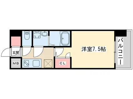 エスレジデンス福島グランデ(1K/5階)の間取り写真