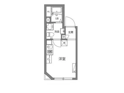 ピアクレスト新中野(ワンルーム/5階)の間取り写真
