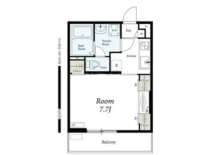 リブリ・FEEL-M湘南V(1K/3階)の間取り写真