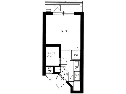メインステージ下丸子第II(ワンルーム/3階)の間取り写真