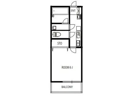アーバングレース壱番館(1K/1階)の間取り写真