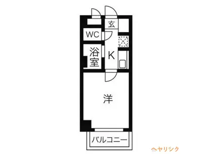 TOWNコスモス(1K/1階)の間取り写真