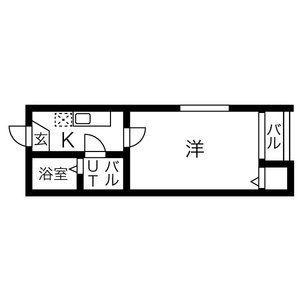 BOO.HOO.WOO.さくら(1K/2階)の間取り写真
