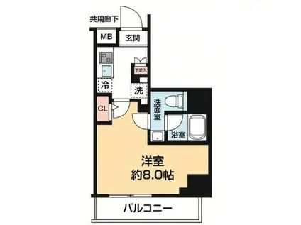 ARCOBALENO HORIKIRISHOBUEN(1K/2階)の間取り写真