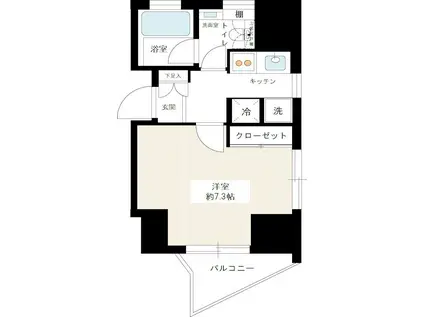 ラ ステュディオ押上(1K/3階)の間取り写真