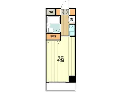 アバクス立川(ワンルーム/8階)の間取り写真