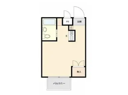 スカイコート町屋(ワンルーム/4階)の間取り写真