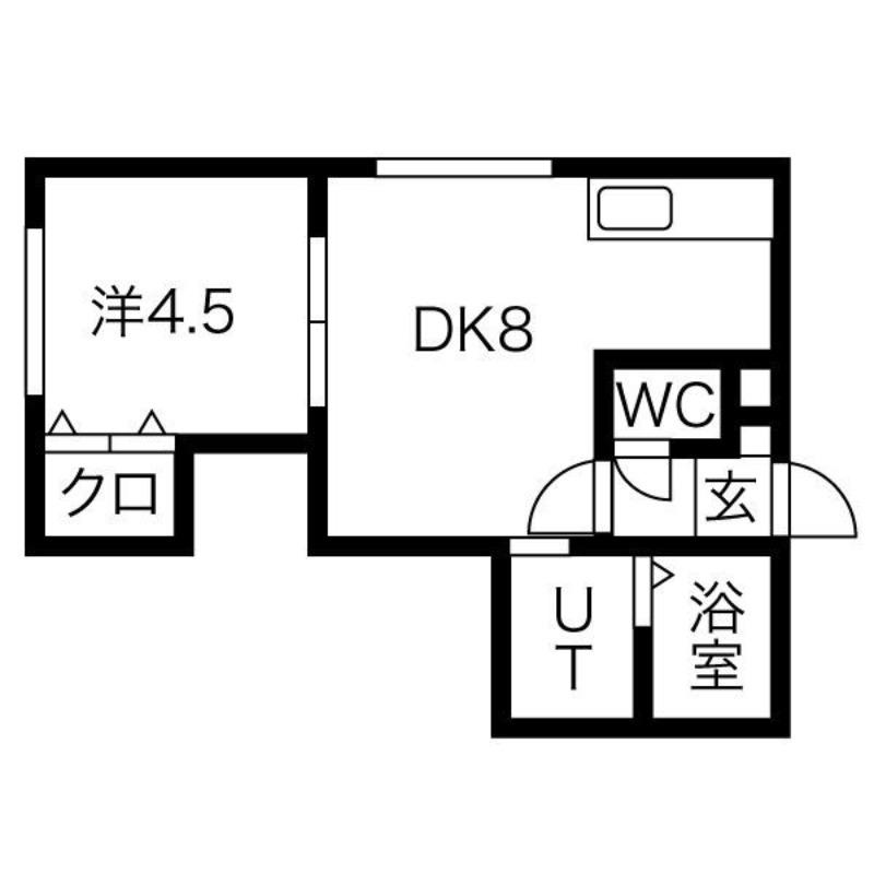 ブリックスクエア(1LDK/3階)の間取り写真