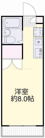 アルフィーネ清水(1K/1階)の間取り写真