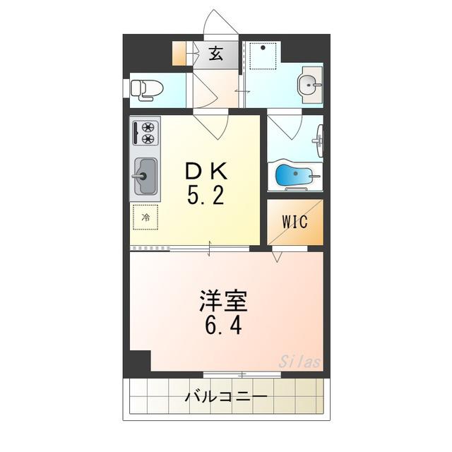 ロイヤルハイツ清鳳(1DK/2階)の間取り写真