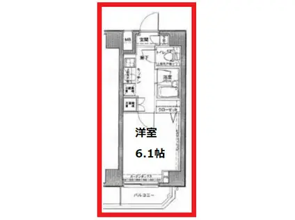 ドルチェ秋葉原ノース(1K/4階)の間取り写真